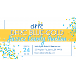 Blue-Gold Sussex Auction Ticket